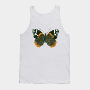 Admiral butterfly ink illustration Tank Top